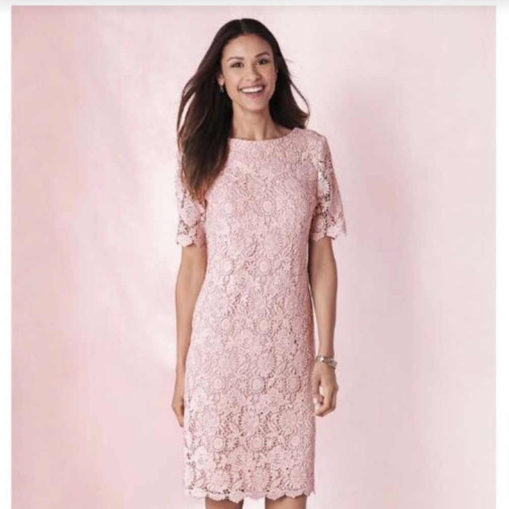 Chadwicks of Boston Lace Crochet Dress, size 12